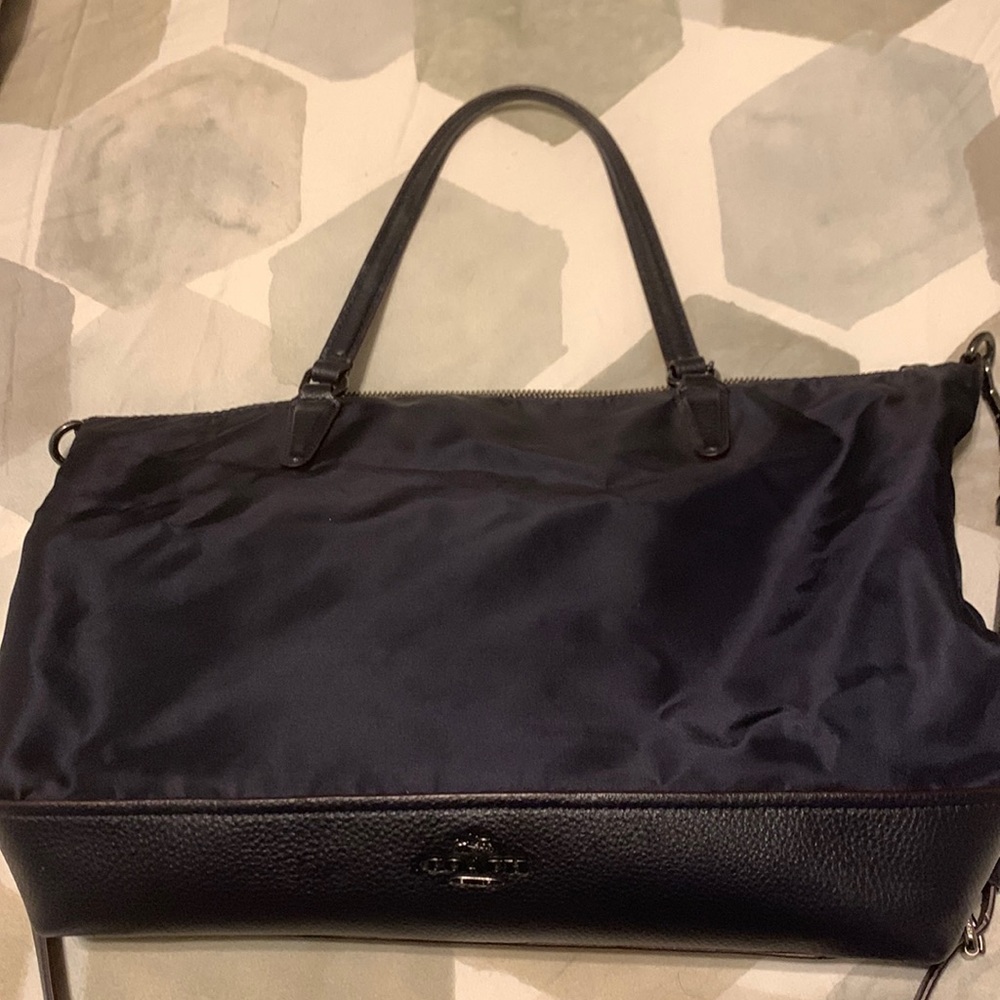 Coach nylon purse with detachable crossbody strap